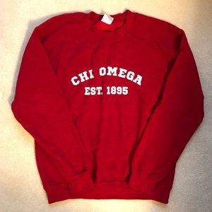 Chi Omega Crew Neck Sweatshirt